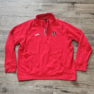 Nike Georgia Bulldogs Embroided 1/4 Zip Pullover Sweater